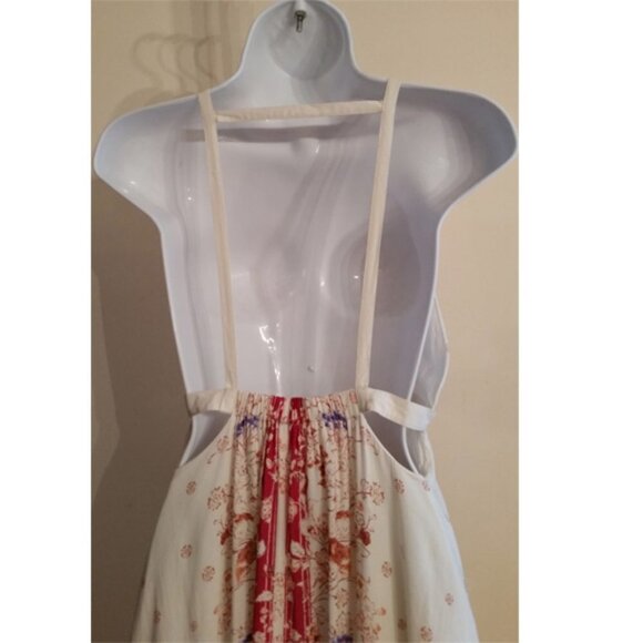 FREE people open back floral maxi dress aprox 2-4,  Greek goddess vibes. - Picture 5 of 12